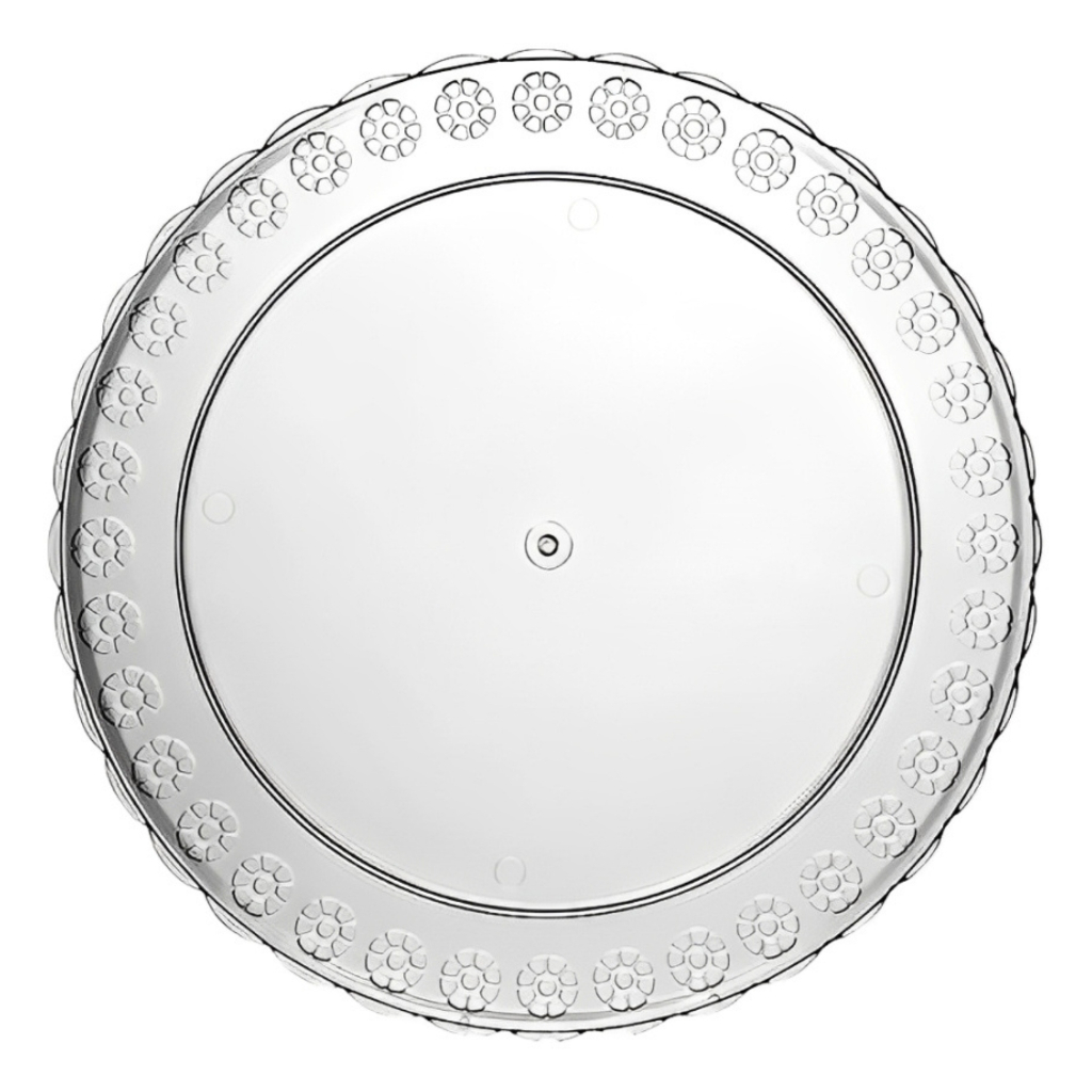 Prato Cristal 32cm Três Triângulos em Oferta na Shopee