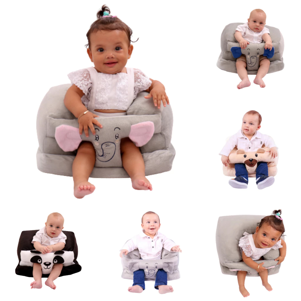 Cadeira De Apoio Para Sofá Bebê Bonitinho Pelúcia Sentar Alimentação Confortável Ninho De Lavável Sem Enchedor em Oferta na Shopee