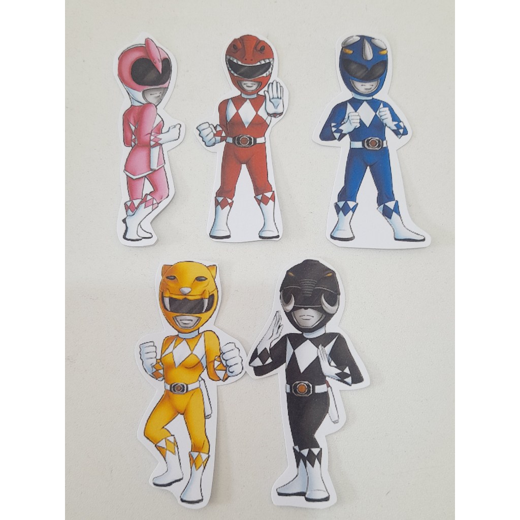 APLIQUES POWER RANGER PARA TUBETES