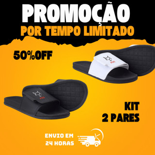 Kit Chinelo Masculino 2 pares Slide Adulta papete original confortável Eva promoção Envio Rápido em Oferta na Shopee