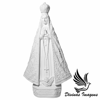 Imagem Nossa Senhora Aparecida Italiana 30cm Gesso Cru Retocado em Oferta na Shopee
