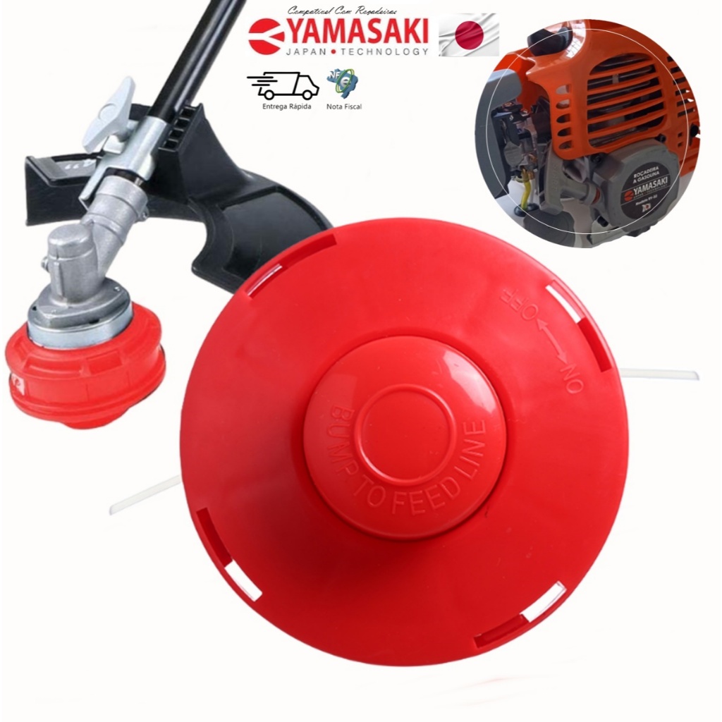 Carretel Com Fio De Nylon Automático Para Roçadeira Yamasaki Ry-43 / Ry-52 / Rmy-52 Multifuncional