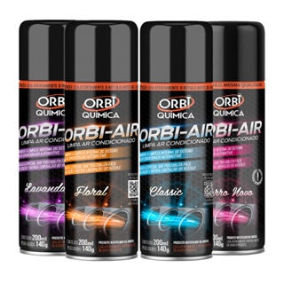 Limpa Ar Condicionado Automotivo Orbi Higienizador 200ml Revitalizador Limpador De Ar Fragrâncias em Oferta na Shopee