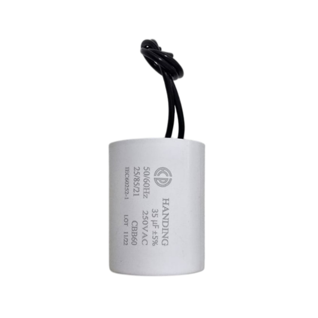 Capacitor 35uf 250vac 2 Fios Para Motor, Portão Eletrônico