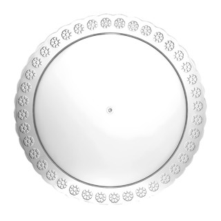 Prato Cristal 40cm Três Triângulos em Oferta na Shopee