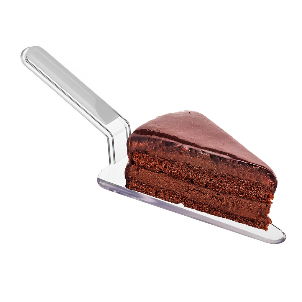 Pá para Bolo em Acrílico Cristal 26x7cm Três Triângulos em Oferta na Shopee