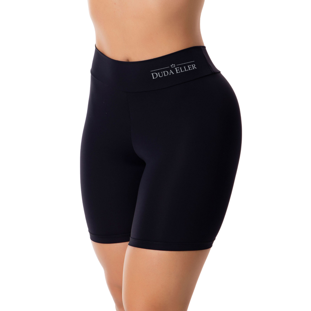 Calcinha Short Anágua Cós Alto Duplo Modelador Poliamida Segunda Pele Lingerie Feminina Confortável Modela e Ajusta
