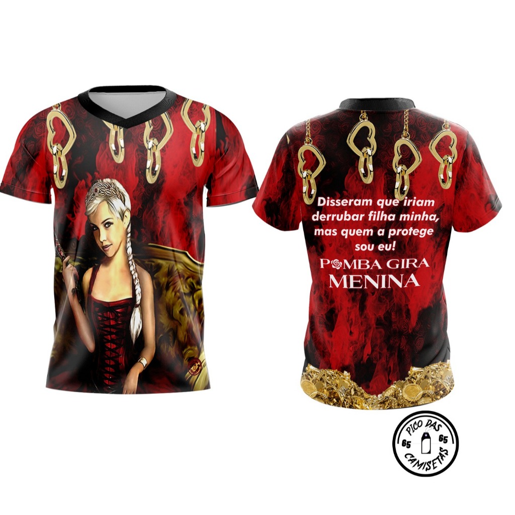 CAMISETA POMBA GIRA MENINA Cod.451