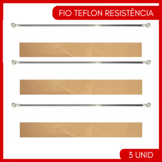 Kit 3 Fio Teflon Refil Resistência P/ Seladora Manual 30x3cm em Oferta na Shopee
