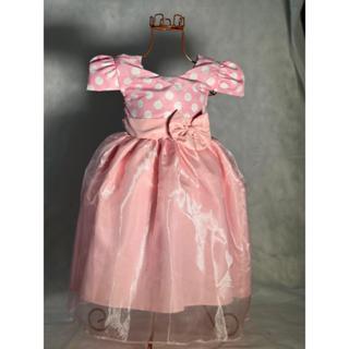 Vestido Menina Elegante Tule Rosa (Minnie Rosa)