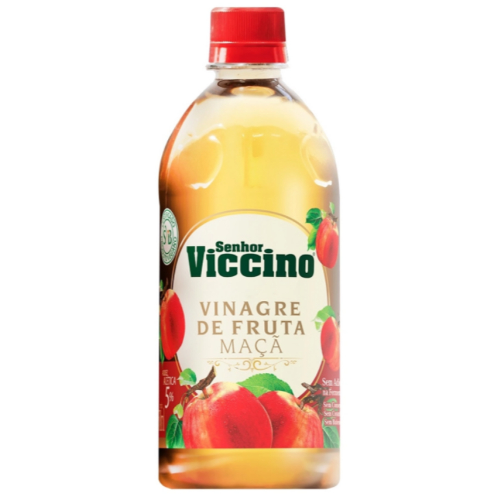 Vinagre de Maçã Zero açúcar 500ml - Senhor Viccino em Oferta na Shopee