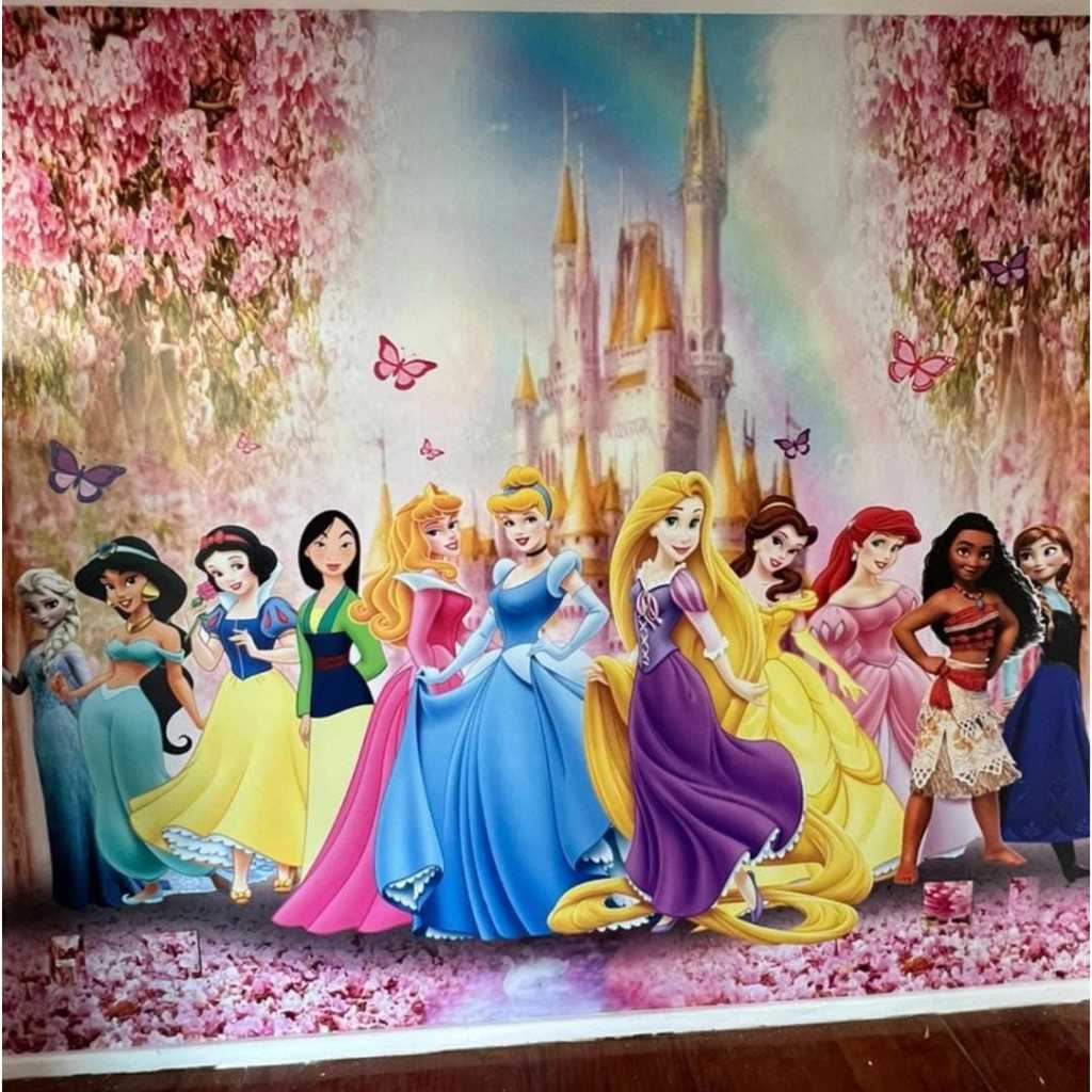 Papel de Parede Autocolante Princesas