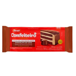 Cobertura Barra Confeiteiro 1,01kg Ao Leite Harald - Facil derretimento