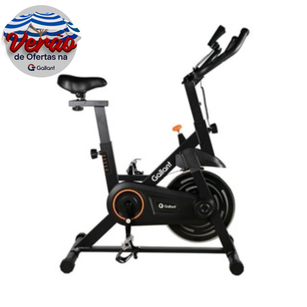 Bicicleta Ergométrica Spinning Gallant Trainer Roda de 6kg (GSB06HBTA-PT)