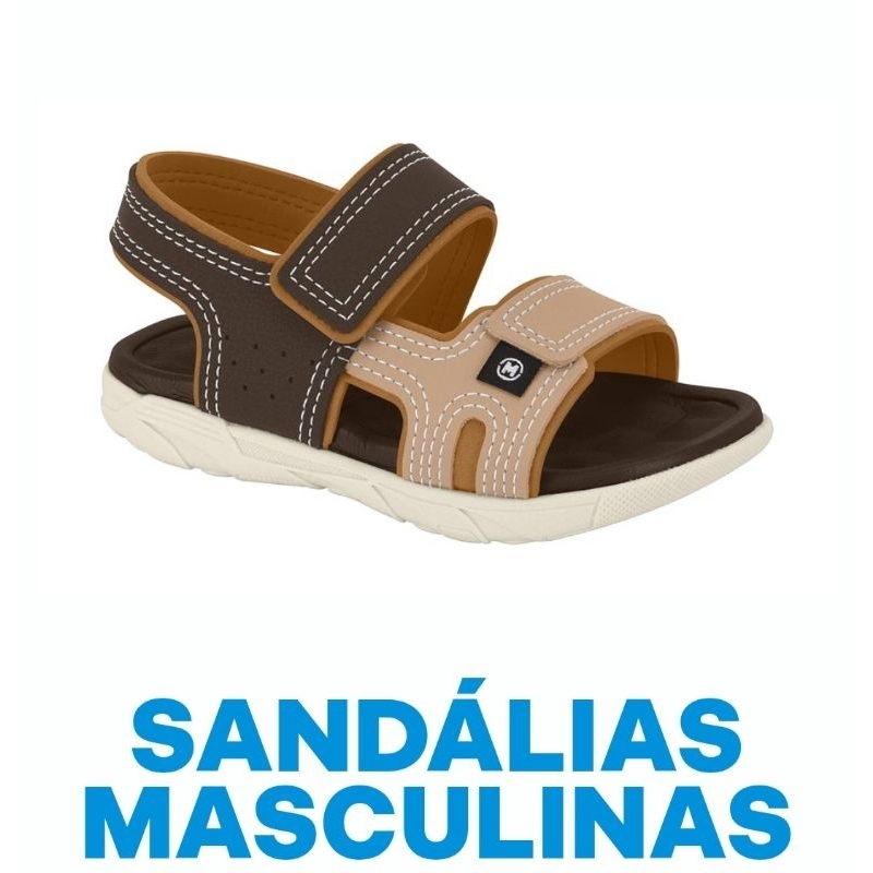 Sandália Infantil Masculina Casual Papete de Menino Molekinho Percata de Criança 2135.137