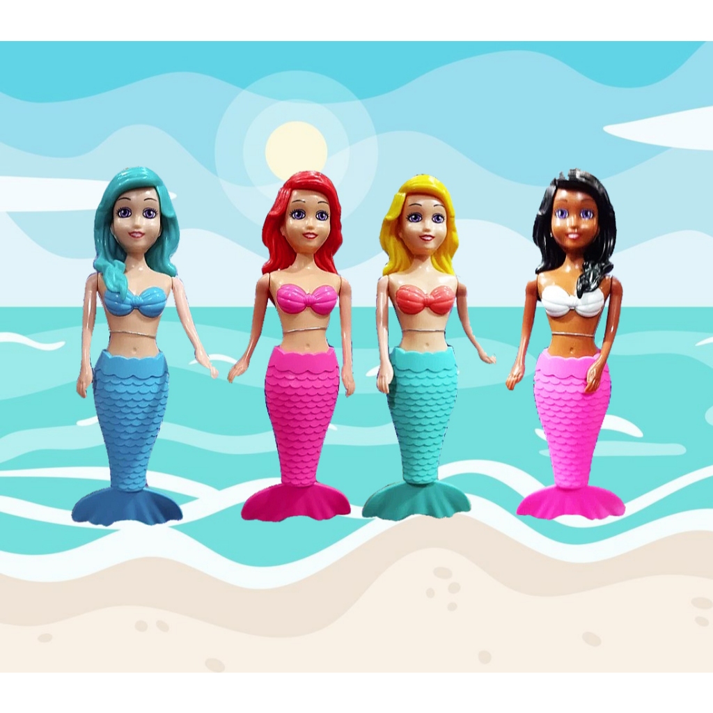 Boneca Sereia brinquedo de Banho que nada de verdade