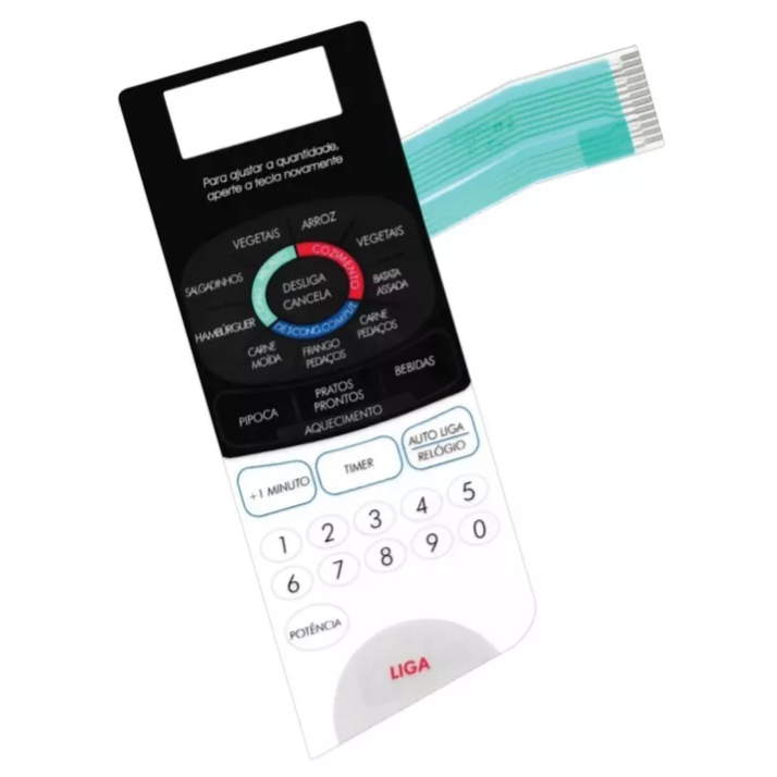 Membrana Teclado de Microondas Sharp Rb3S16 - Rb 3s16 Branca