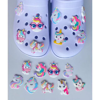 03 a 06  Pins/Bottons Emborrachados Para Babuche - Unicórnios Fofo em Oferta na Shopee