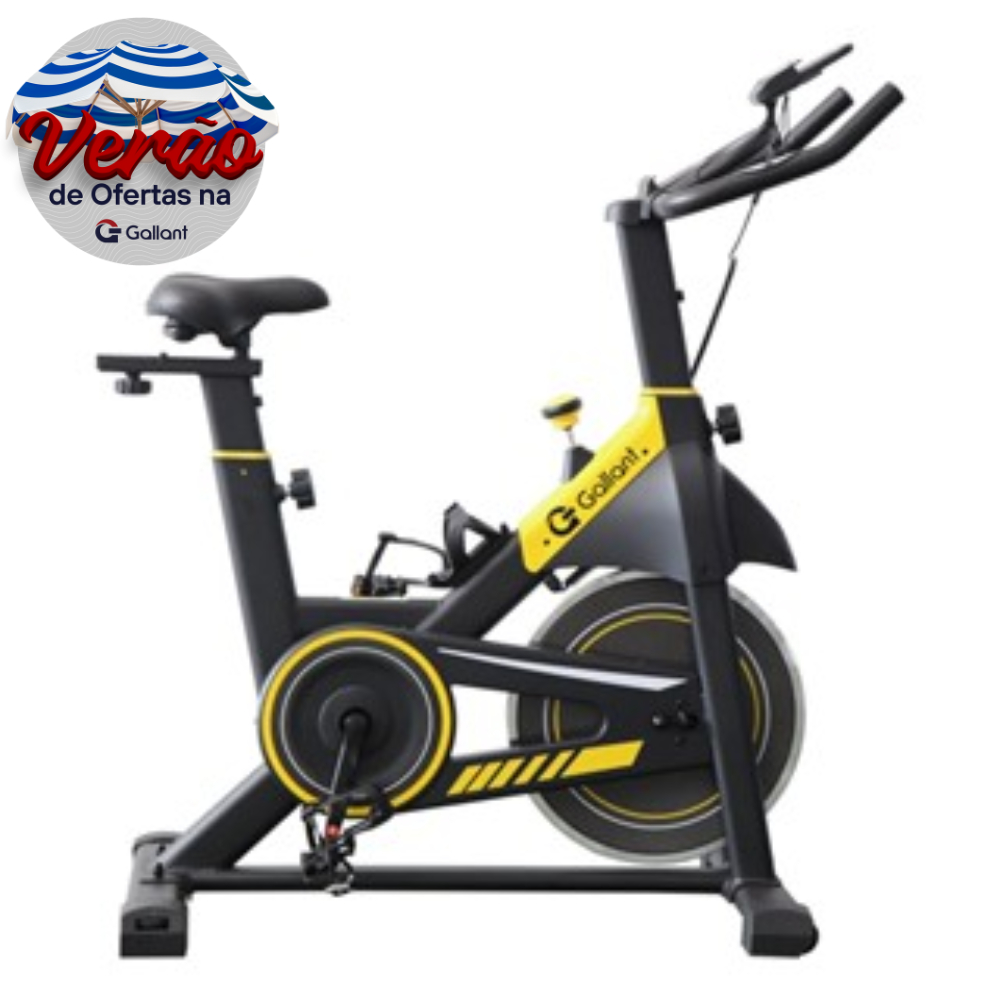 Bicicleta Ergométrica Spinning Magnética Gallant Elite Roda de Inércia 13 kg (GSB13HMGA-PT)