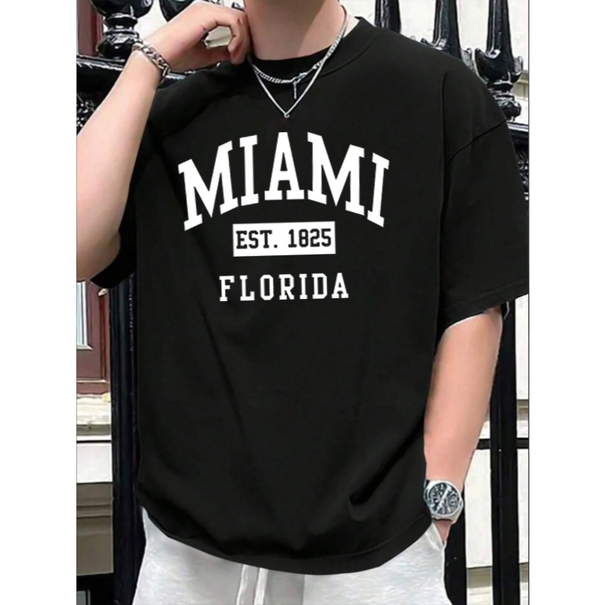 Camiseta Oversized Treino Streetwear California Miami 100% algodão Unissex Academia P ao G3