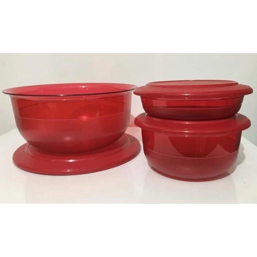 Kit 5 Tigelas Cristal Tupperware - Policarbonato