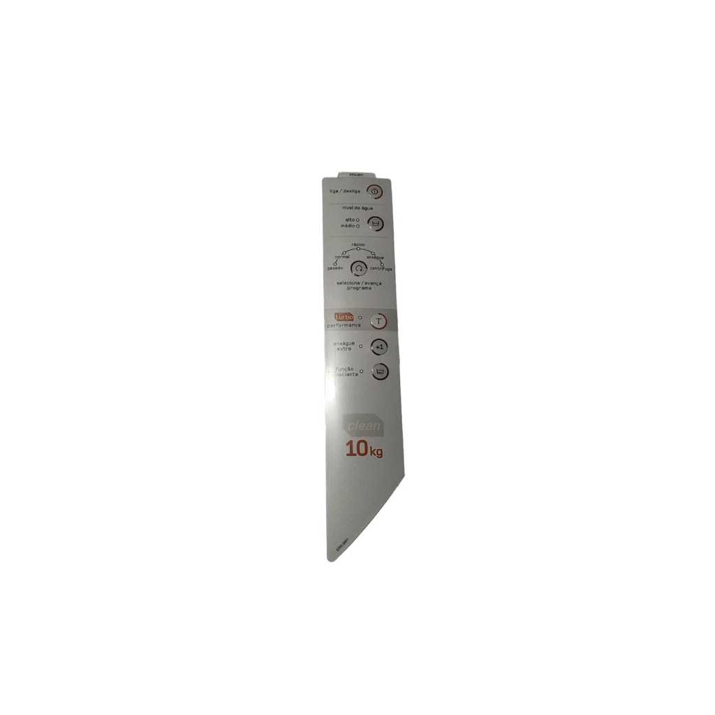 Adesivo Painel Decorativo Lavadora Brastemp Clean 10 Kg ERS-2601 BWC10A