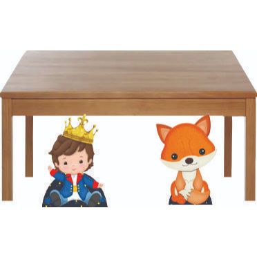 KIT  DISPLAY  PARA CHÃO 2 unidades de chao com 60 cm festas e decorações pequeno príncipe e raposa