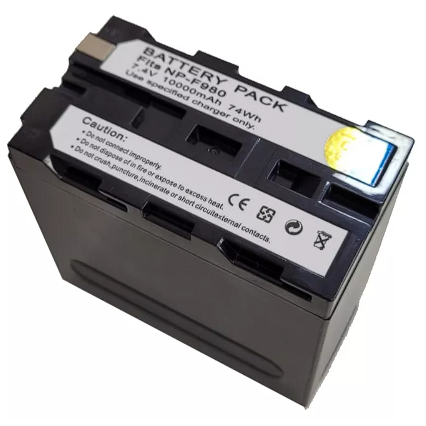 Bateria Alta Capacidade F980 - 10.000mah - Leds - Monitores