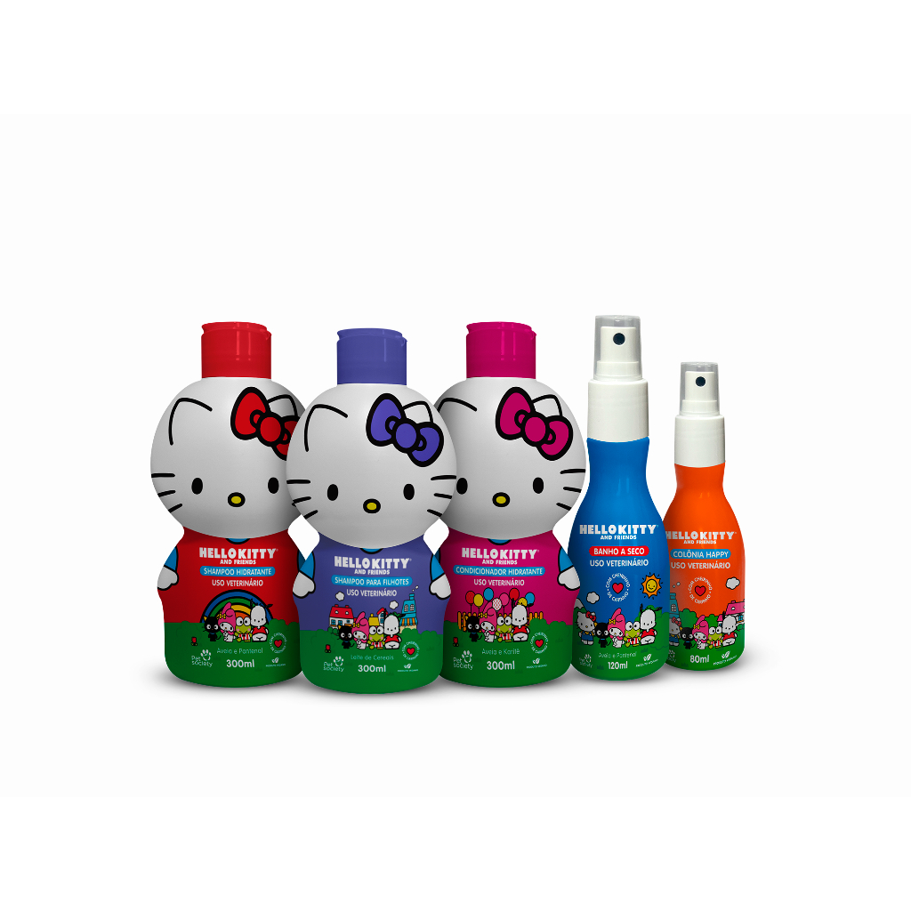 Kit Produtos Pet Hello Kitty And Friends by Pet Society