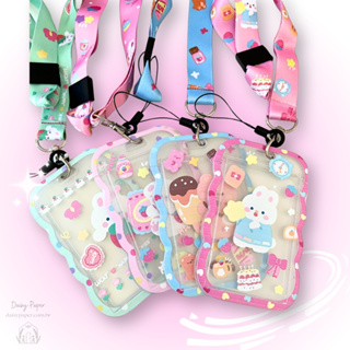 Chaveiro porta cracha divertido ursinhos em Oferta na Shopee