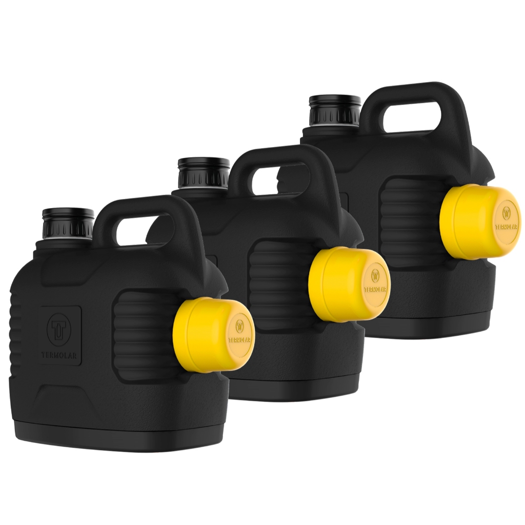 Kit 3 Garrafão Térmico Supertermo 5 Litros Preto Termolar em Oferta na Shopee