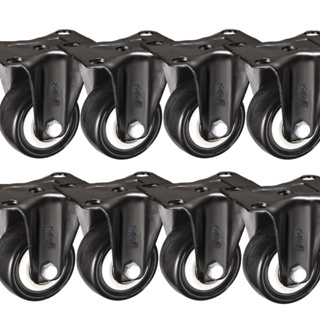 Kit 8 Rodinhas para Moveis Rodizio fixo Rodas Retratil 2" polegadas Anti Risco 50mm Marca RRJ em Oferta na Shopee