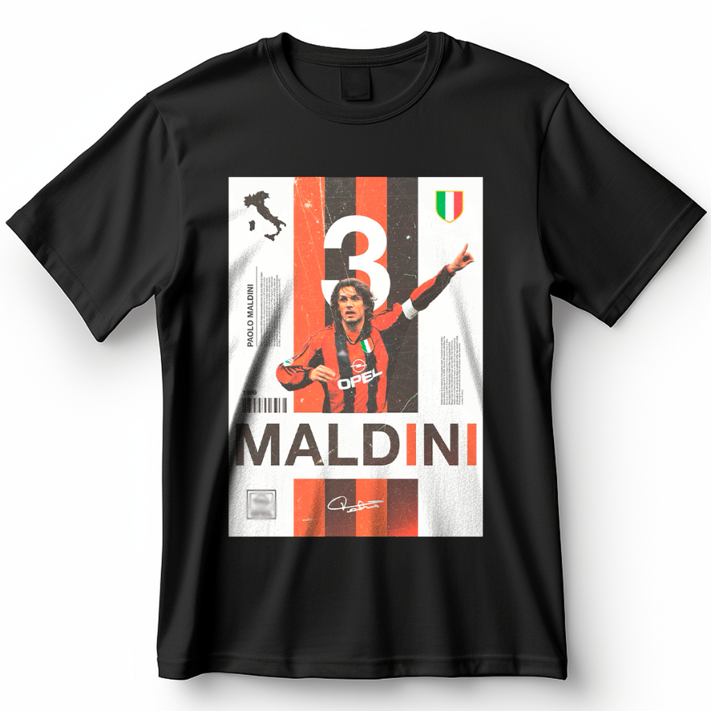 Camiseta Maldini Zagueiro Blusa Camisa Futebol 100% Algodão