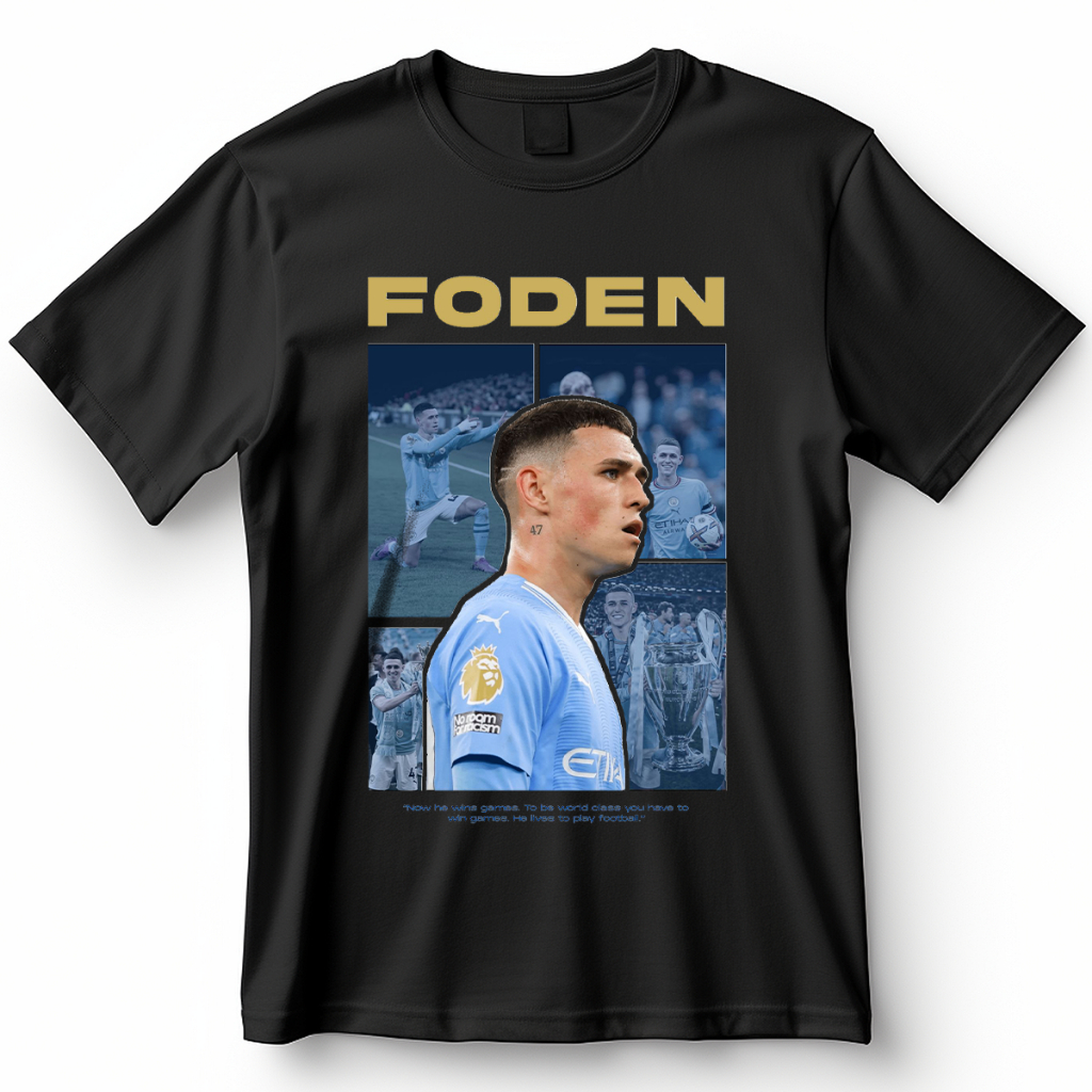 Camiseta Phil Foden Blusa Camisa Futebol 100% Algodão
