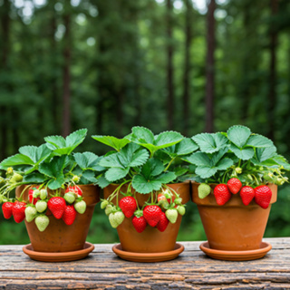 pacote sementes de morango gigante para vasos em Oferta na Shopee