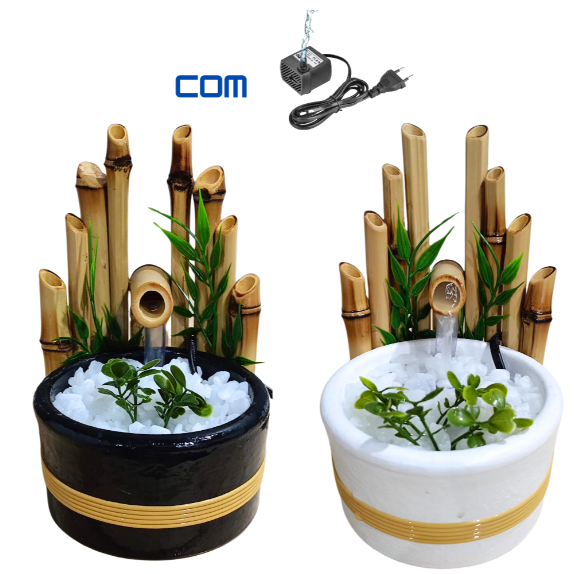 Fonte de Àgua Fonte de Bambu Escritorio Casa Feng Shui em Oferta na Shopee
