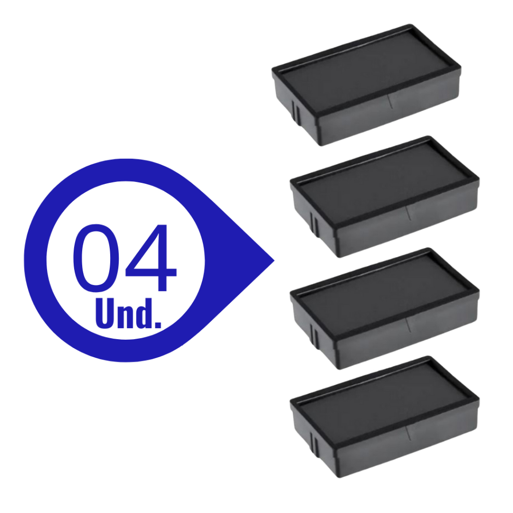 04 Refil, Almofada  para Carimbos,Trodat,Nykon,Premium,Colop, Gold 14x38 em Oferta na Shopee