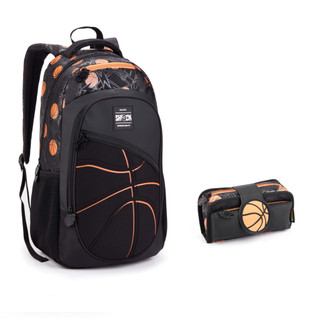 MOCHILA COM  ESTOJO MASCULINO TAMANHO GRANDE ESCOLAR FUTEBOL BASQUETE