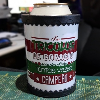 Porta Latas - Torcedor fluminense (vários modelos)