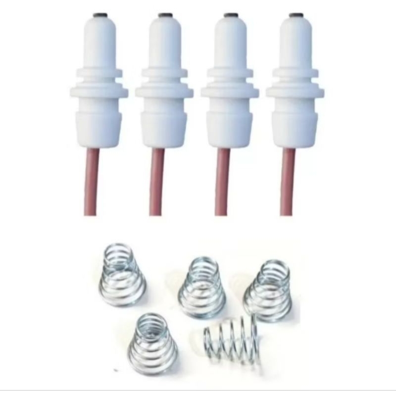 kit 4 velas com molas para fogão continental superiore polo grosso