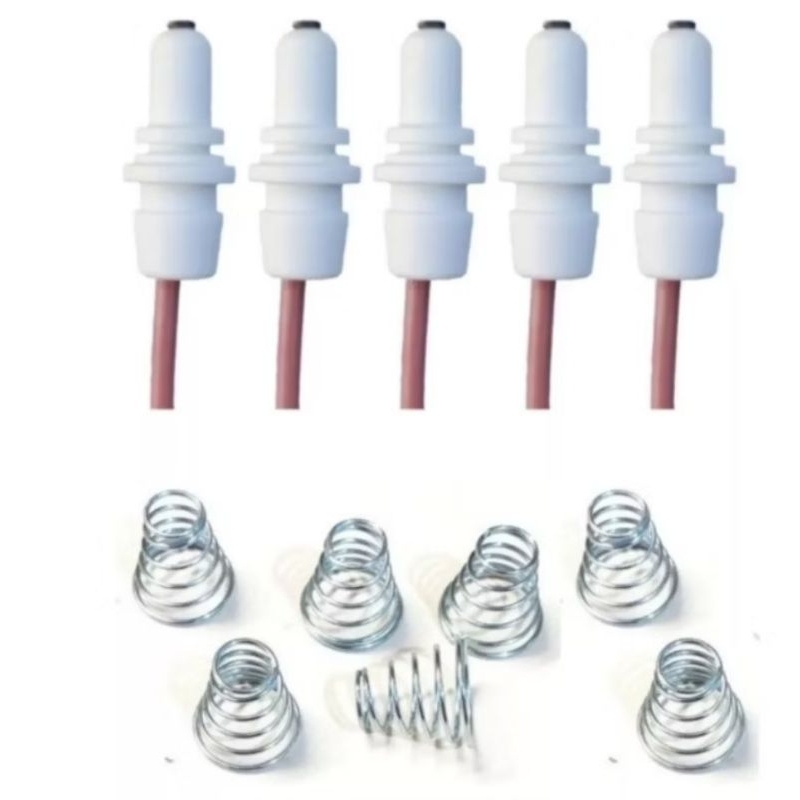 kit 5 velas com molas para fogão continental superiore polo grosso