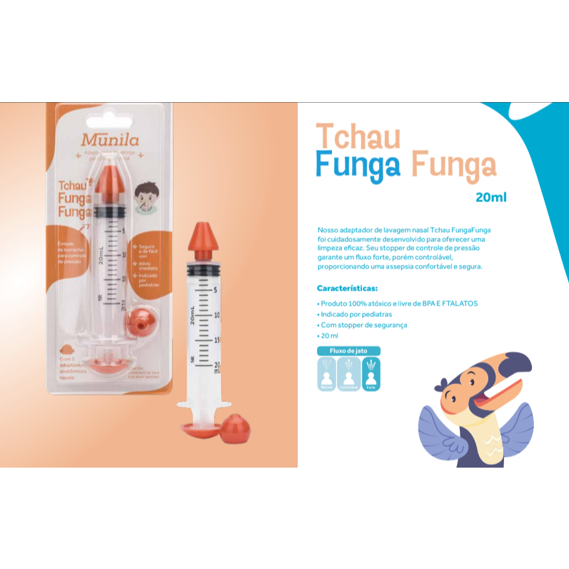 Tchau Funga Funga 20 ML Munila Seringa para lavagem nasal