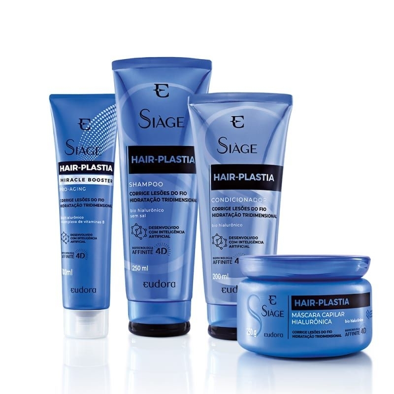 Eudora Siàge- Hair-Plastia *ESCOLHA SEU* Shampoo, Condicionador, Máscara, Miracle Booster