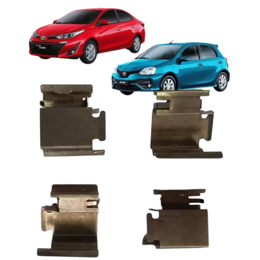 Jogo 4 Mola Trava Pastilha Dianteira Toyota Etios Yaris em Oferta na Shopee