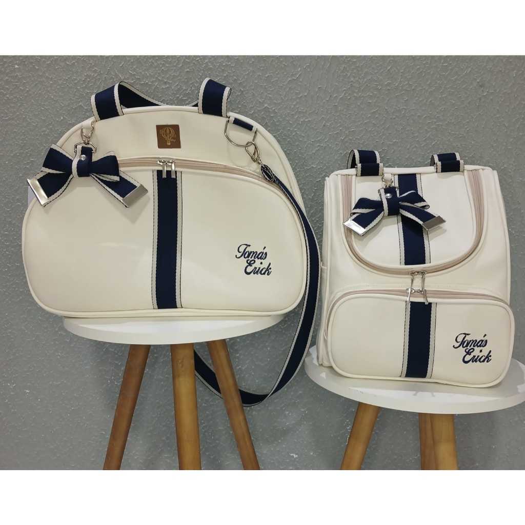 Kit de Bolsas Maternidade PERSONALIZADA  - Térmica e Impermeável, Menina/Menino mochila 2 em 1