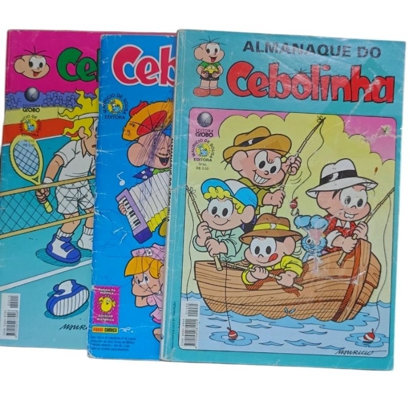lote Gibi Cebolinha Com Capa Danificada 2004-2010