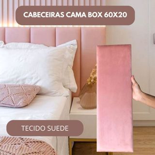 Cabeceira Cama Box Estofada Modular Peças Adesivo 45x20 referente a 1 Peça - Envio Imediato em Oferta na Shopee