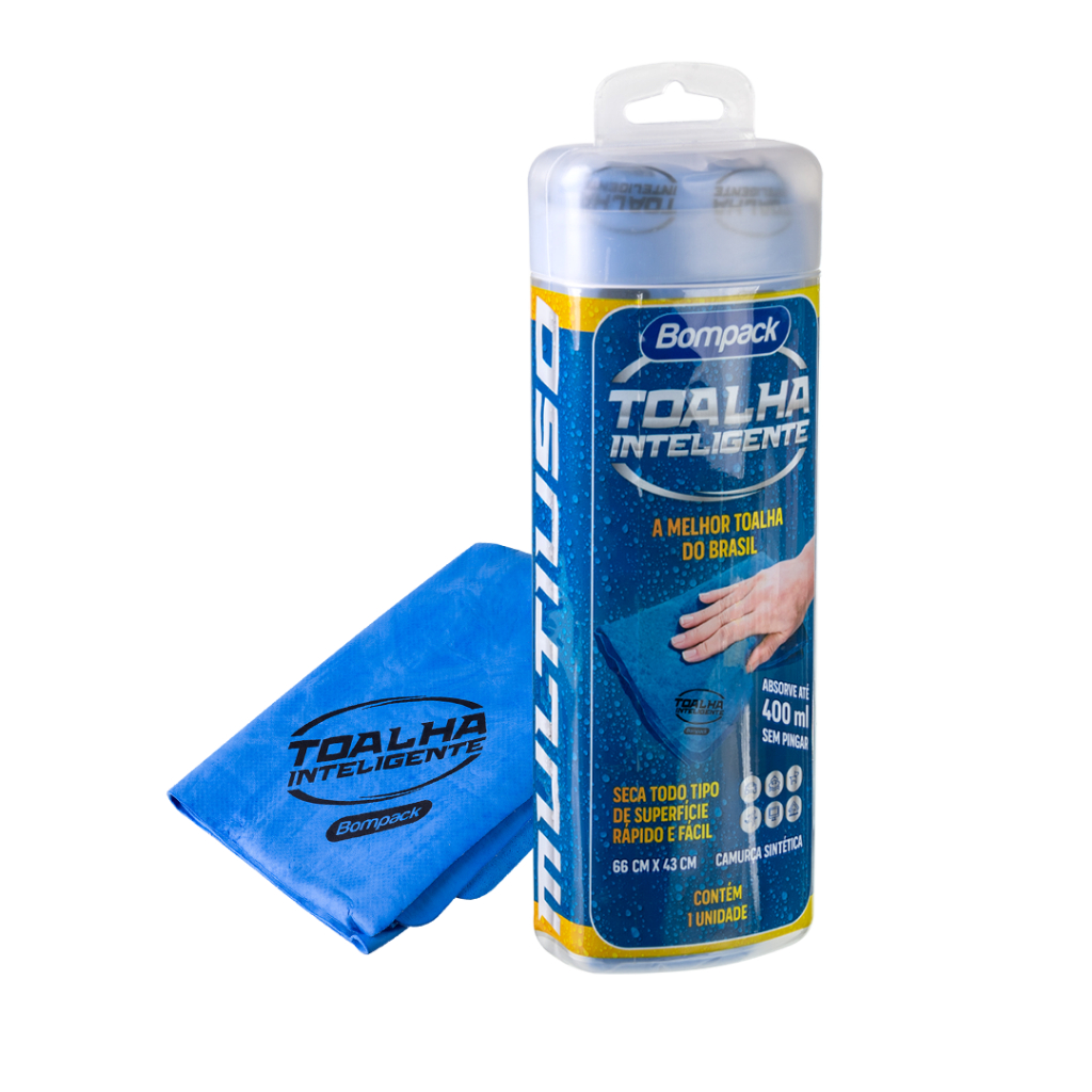Toalha Mágica Multiuso Bompack Inteligente  Super Absorção