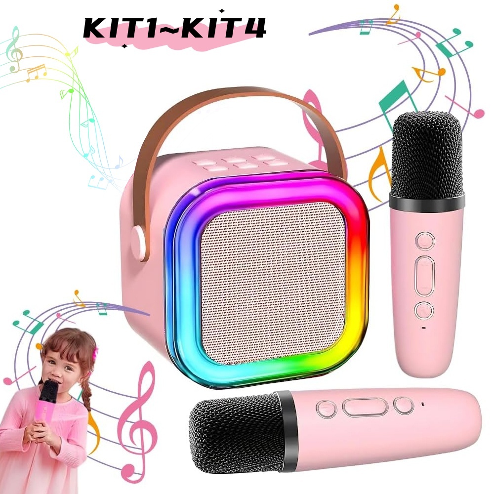 Alto-falante Portable Caixa de Som Bluetooth Karaoke profissional com Microfone Sem Fio, L...