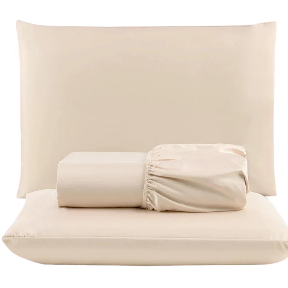 Jogo Lencol Roupa Cama Casal Padrao 03 peças C/Elastico liso Micropercal 400 fios com detalhe em ponto palito.